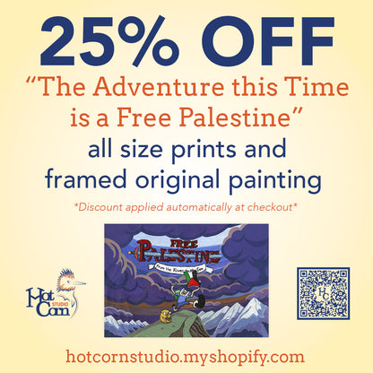 The Adventure this Time is a Free Palestine