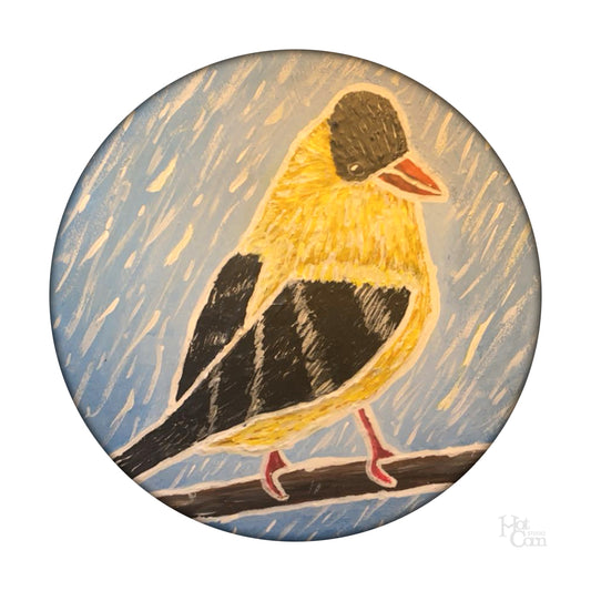 Goldfinch in the Snow