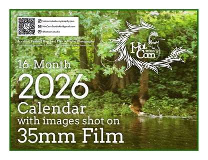 16-Month 2026 Calendar with images shot on 35mm film