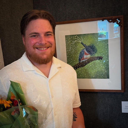 Defrosting Dinner - Female Belted Kingfisher