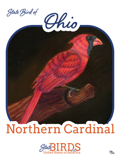 Poster of Northern Cardinal - State Bird of Ohio