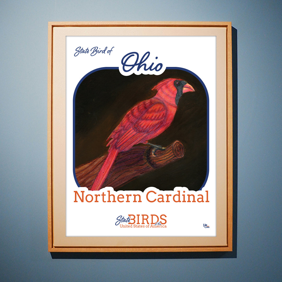 Poster of Northern Cardinal - State Bird of Ohio