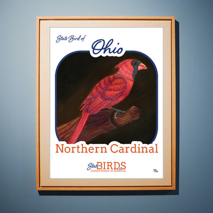Poster of Northern Cardinal - State Bird of Ohio