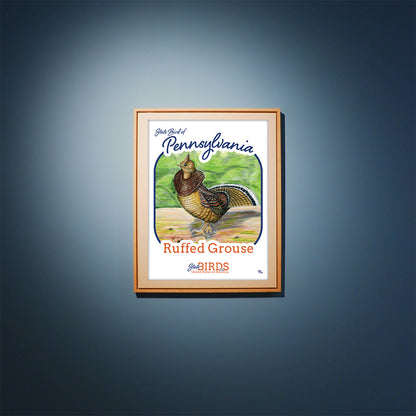 Poster of Ruffed Grouse - State Bird of Pennsylvania